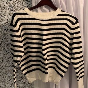Black and white stripe sweater
